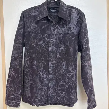 TORNADO MART 다크 그레이 올 패턴 긴팔 셔츠 M