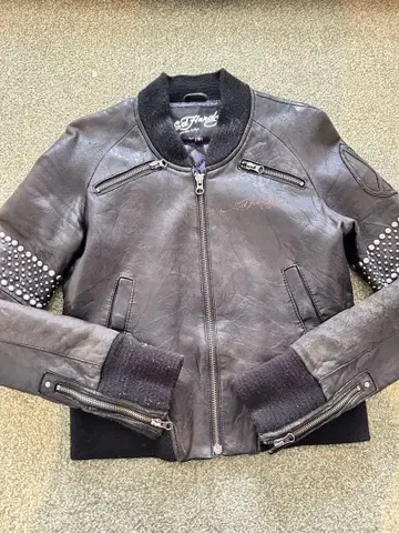 Ed Hardy 가죽 자켓 S 사이즈