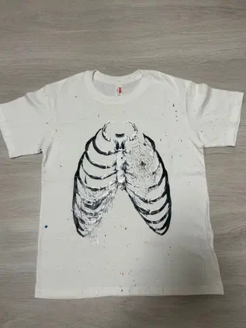 noremidst 셔츠 갈비뼈와 거미줄 디자인 M사이즈