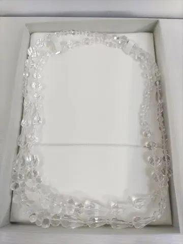 귀한 수정 목걸이 클리커 포함 박스형 새상품급