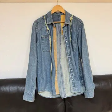 sacai 컷 데님 셔츠 M 사이즈