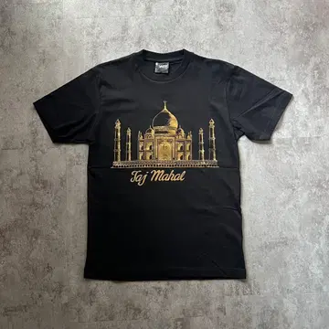 Taj Mahal Black Gold Print Tee M
