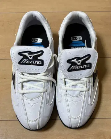 미즈노 야구 소프트볼 포인트 스파이크 화이트 23.5