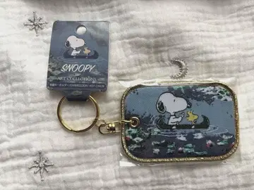 [미개봉 새상품] 스누피 SNOOPY 자수 키링 모네 수련