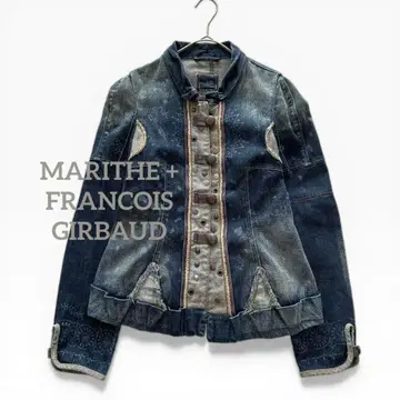 1803 마리떼 프랑소와 저버 데님 자켓 S 빈티지 가공