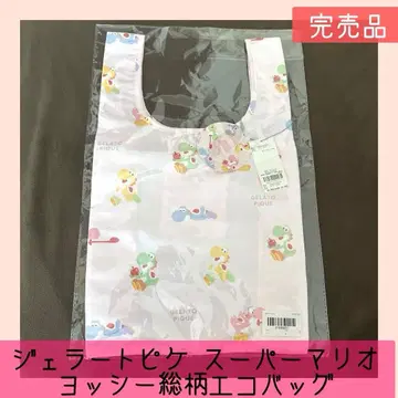 젤라또피케 슈퍼 마리오 요시 올 패턴 편의점 에코백 완판템