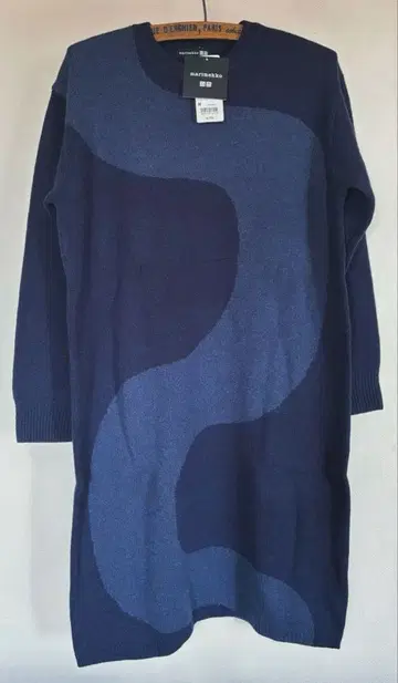 유니클로 마리메꼬 marimekko 네이비 긴팔 니트 원피스 M