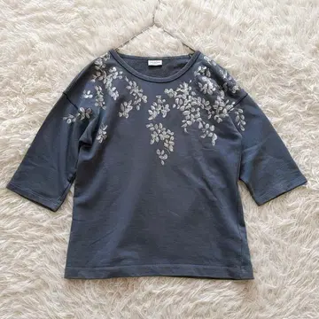 드리스반노튼 플라워 자수 티셔츠 오버사이즈 S 사이즈