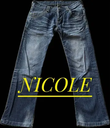 니콜 HIDEAWAYS 스트레이트 데님 블루 M 사이즈