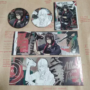 진격의 거인 중국 한정판 차원파판당 캔뱃지 티켓 특전 카드 엘렌