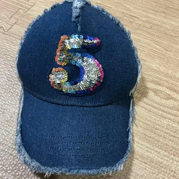 요시노리 코타케 메쉬 데님 캡 네이비 스팽글 5