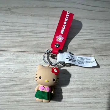 HELLO KITTY 하와이 한정판 키티 플라 댄스 키링