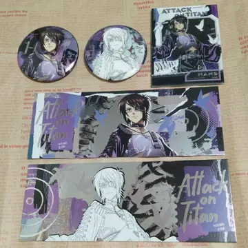 진격의 거인 중국 한정판 차원파판당 캔뱃지 티켓 특전 카드 한지