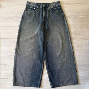 H&M 슈퍼 배기 데님 다크 블루 31/30 밑단 기장 수선 완료