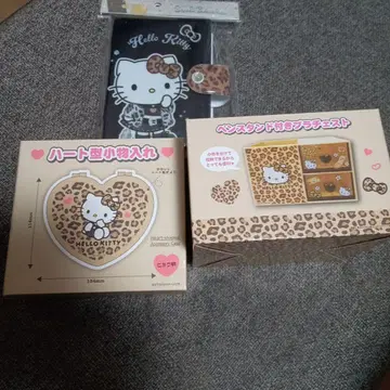 레오파드 무늬 키티 3종 세트 씰 바인더 외