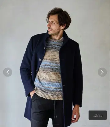 MEN'S BIGI RattleTrap 스탠드 카라 슬림 코트