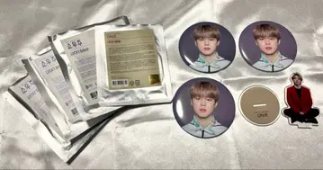 BTS JIMIN 지민 캔뱃지 아크릴 스탠드 럭키드로우 세트