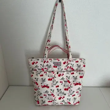 캐스키드슨 체리 패턴 토트백 체리 벚꽃 2way