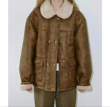 sinoon 시누운 빈티지 머스탱 재킷 브라운