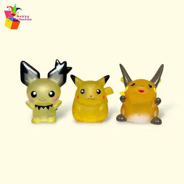 포켓몬 키즈 (피츄, 피카츄, 라이츄 [클리어]) 손가락 인형 피규어