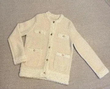 CELFORD 트위드 니트 가디건