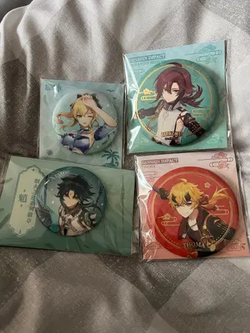 원신 캔뱃지 소 진단장 시카노인 헤이조 토마