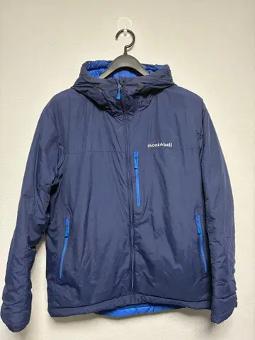 몽벨 콜로라도 후드티 남성용 네이비 x 블루 리버서블