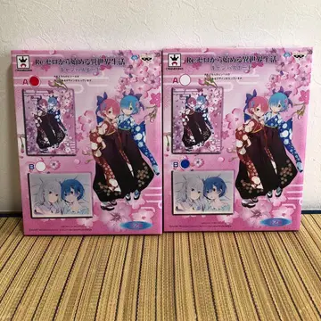 새상품 리제로 캔버스 보드 렘 라무 하카마 에밀리아 세트