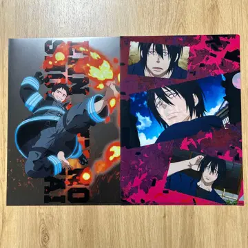 불꽃 소방대 클리어 파일 신라 쿠레나이마루 2장 세트