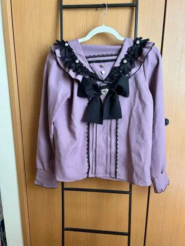 유메텐보 지뢰계 블라우스 퍼플