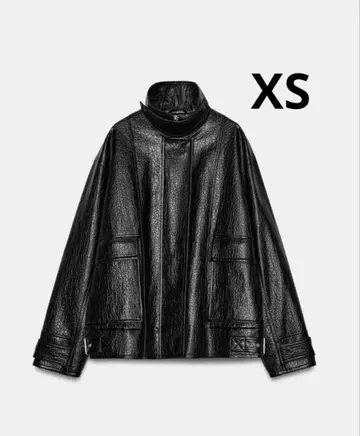 ZARA 자라 오버 사이즈 페이크 레더 자켓 새상품, 미사용