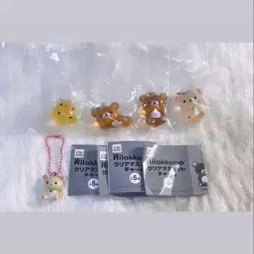 리락쿠마 코리락쿠마 키이로이토리 메지루시 액세서리 클리어 마스코트