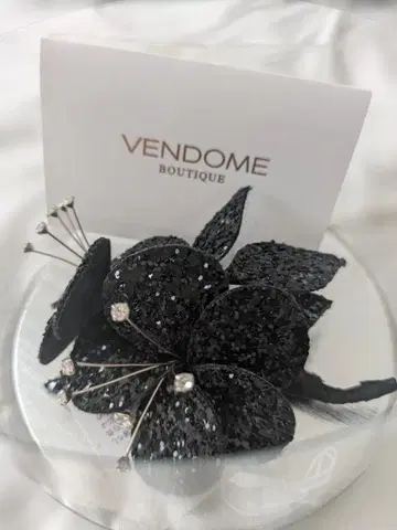 VENDOME 반돔 블랙 코사지 브로치 졸업식 및 입학식