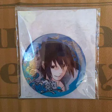 NARUTO 돌풍전 커다란 반짝이는 캔뱃지 우치하 사스케