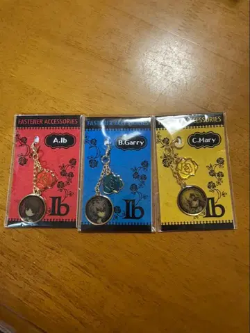 Ib 공식 굿즈 지퍼 액세서리 이브 게리 메리 세트