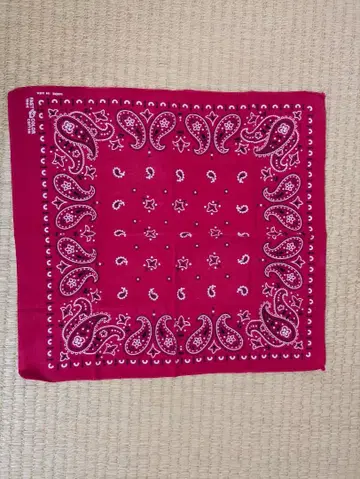 60년대 빈티지 반다나 페이즐리 한쪽 귀