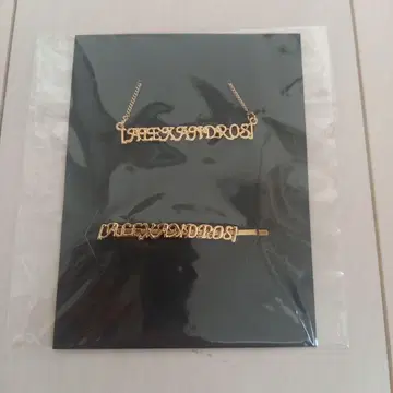 ALEXANDROS 알렉산드로스 헤어핀 목걸이 세트 골드