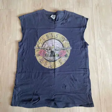 LASTLIBERTY 라스트리버티 데미지 T셔츠 슬리브리스 리메이크