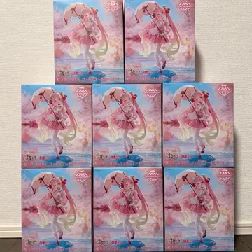 벚꽃 미쿠 AMP+ 피규어 ~벚꽃 드레스ver.~ 8체 세트