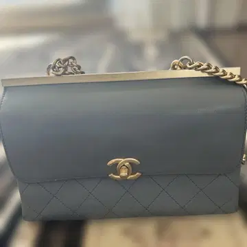 천연 가죽 체인 백