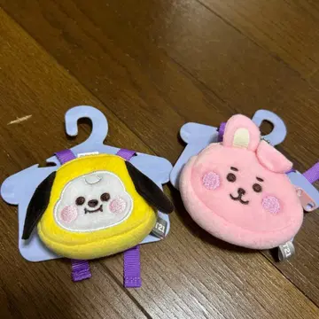 새상품 BTS BT21 타탄 백팩 CHIMMY COOKY