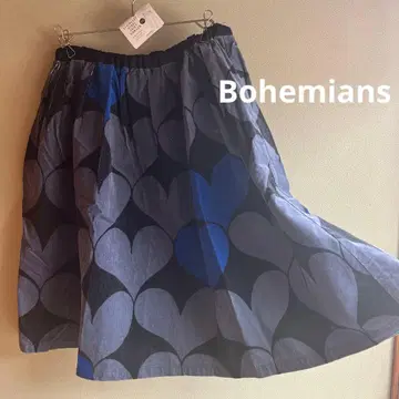 미사용 Bohemians 보헤미안 하트 코듀로이 원단 허리밴딩