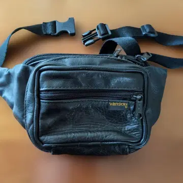vanson 반손 가죽 바디백 웨스트 파우치