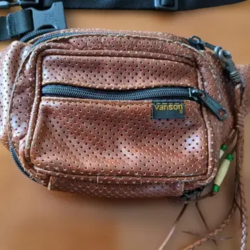 vanson 반손 가죽 바디백 웨스트 파우치