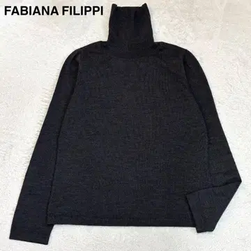 새상품급 파비아나 필리피 엑스트라 파인 메리노울 터틀넥 니트