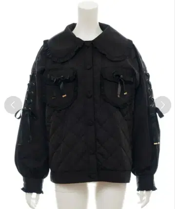 시크릿허니 퀼팅 블루종 블랙