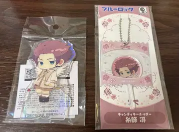 블루 록 발렌타인 미니 아크릴 스탠드 캔디 키링 이토시 사에