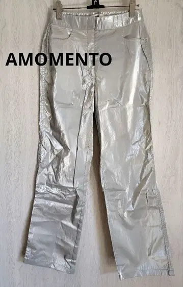 AMOMENTO 아모멘토 실버 팬츠