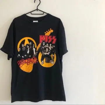 00s 빈티지 에어로스미스 키스 투어 티셔츠 밴드 티셔츠
