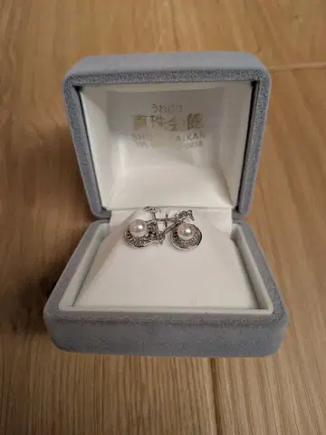 자전거 모티브 핀 브로치